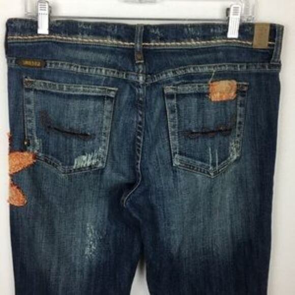 Switch USA Embellished Flared Vintage  Denim size 32 - Picture 5 of 9